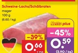 Schweine-Lachs/Schälbraten bei Netto Marken-Discount im Prospekt "" für 0,59 €