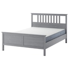 Aktuelle Bett Angebote bei IKEA in München Aktuelles Bettgestell mit Matratze grau lasiert/Valevåg mittelfest 160x200 cm Angebot bei IKEA in München ab 678,00 €