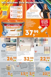 Globus-Baumarkt Farbe im Prospekt 