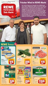 Aktueller REWE Prospekt "Dein Markt" für Würselen Aktueller REWE Prospekt für Würselen mit Seiten