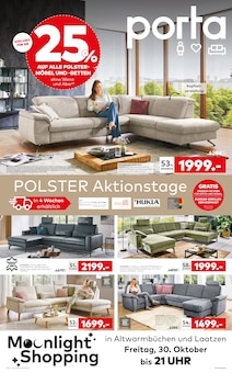 porta Möbel Prospekt Polster Aktionstage mit 4 Seiten