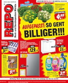 Repo Prospekt der Woche "Aktuelle Angebote" Seite 1, 28.07.2025 bis 02.08.2025 für Salzwedel Aktueller Repo Prospekt "Aktuelle Angebote" Seite 1 von 16 Seiten für Salzwedel
