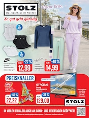 Trainingsanzug im Kaufhaus Stolz Prospekt in Rostock Aktueller Kaufhaus Stolz Prospekt mit Trainingsanzug, "STOLZ. Das Kaufhaus im Norden.", Seite 1