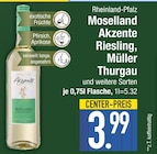 Akzente Riesling von Moselland im aktuellen EDEKA Prospekt für 3,99 €