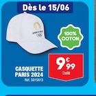 Promo CASQUETTE PARIS 2024 à 9,99 € dans le catalogue Aldi à Saint-Mihiel