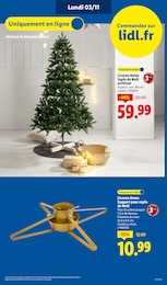 Prix et réduction Sapin Artificiel dans le prospectus Lidl en cours Offre Sapin Artificiel dans le catalogue Lidl du moment à la page 73