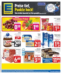 EDEKA Prospekt "Preise tief, Punkte hoch!", 28 Seiten, 10.06.2025 - 10.06.2025 Aktueller EDEKA Prospekt, "Preise tief, Punkte hoch!", mit Angeboten der Woche, gültig von 10.06.2025 bis 10.06.2025