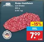 Aktuelles Rinder-Hackfleisch Angebot bei Netto Marken-Discount in Rostock ab 7,99 €