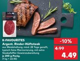 Aktuelles Argent. Rinder-Hüftsteak Angebot bei Kaufland in Wolfsburg ab 4,49 €