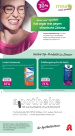 mea - meine apotheke Apotheken Prospekt der aktuellen Woche mit 4 Seiten, gültig von 01.01.2026 bis 31.01.2026, in Mittenwalde und Umgebung Aktueller mea - meine apotheke Apotheken Prospekt in Mittenwalde und Umgebung, "Unsere Januar-Angebote" mit 4 Seiten, 01.01.2026 - 31.01.2026