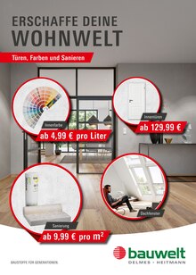 Farbe im bauwelt Delmes Heitmann Prospekt "Türen, Farben und Sanieren" mit 18 Seiten (Hamburg)