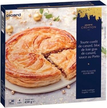 Picard Saintes - Tourte au confit de canard, foie gras, sauce au Porto Promo Tourte au confit de canard, foie gras, sauce au Porto dans le catalogue Picard Joyeux Noël(s) à Saintes