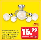 Leuchtstern im Segmüller Prospekt Deckenleuchte im aktuellen Segmüller Prospekt für 16,99 €