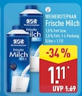 Frische Milch von Weihenstephan im aktuellen ALDI Nord Prospekt für 1,11 €