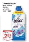 Weichspüler im Angebot bei GLOBUS in Erlangen Weichspüler Angebote von Lenor bei GLOBUS Erlangen für 2,89 €