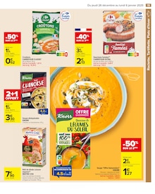 Promo Saucisse fumée dans le catalogue Carrefour du moment à la page 25