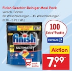 Geschirr-Reiniger Maxi Pack von Finish im aktuellen Netto Marken-Discount Prospekt