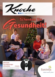 Aktueller Sanitätshaus Knoche KG Sanitätshaus Prospekt in Moers und Umgebung, "Schenken Sie Gesundheit!" mit 6 Seiten, 13.11.2024 - 31.01.2025