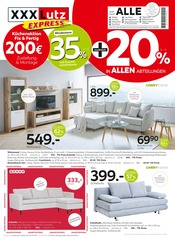 Aktueller Express Prospekt mit Sofa, "Küchenaktion Fix & Fertig", Seite 1