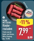 Rinderrouladen von Meine Metzgerei für 7,99 € bei ALDI Nord im Angebot Rinderrouladen von Meine Metzgerei im aktuellen ALDI Nord Prospekt