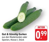 EDEKA Stockach - Gurken Angebot im Prospekt Gurken bei EDEKA im Stockach Prospekt für 0,99 €