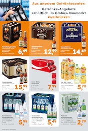 Getränke im Globus-Baumarkt Prospekt in Pirmasens Aktueller Globus-Baumarkt Prospekt mit Getränke, "Immer eine Idee besser", Seite 12