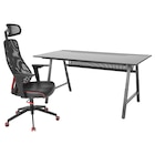 Gamingschreibtisch und -stuhl schwarz Angebote von UTESPELARE / MATCHSPEL bei IKEA Freiberg für 348,00 €