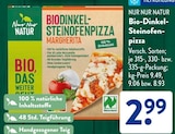 Bio-Dinkel-Steinofenpizza Margherita Angebote von Nur Nur Natur bei ALDI SÜD Nürnberg für 2,99 €