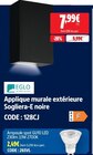 Applique murale extérieure Sogliera-E noire - EGLO en promo chez Screwfix Taverny à 7,99 €
