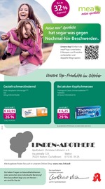 Aktueller mea - meine apotheke Apotheken Prospekt in Mönsheim und Umgebung, "Unsere Oktober-Angebote" mit 4 Seiten, 01.10.2025 - 31.10.2025