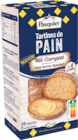 TARTINES DE PAIN BLÉ COMPLET SANS SUCRES AJOUTÉS PASQUIER - PASQUIER en promo chez Auchan Hypermarché TARTINES DE PAIN BLÉ COMPLET SANS SUCRES AJOUTÉS PASQUIER - PASQUIER dans le catalogue Auchan Hypermarché
