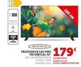 Promo Téléviseur LED FHD 40" à 179,00 € dans le catalogue Hyper U à Anduze