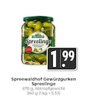 Gewürzgurken Spreelinge im Angebot bei Hieber in Freiburg Gewürzgurken Spreelinge Angebote von Spreewaldhof bei Hieber Freiburg für 1,99 €