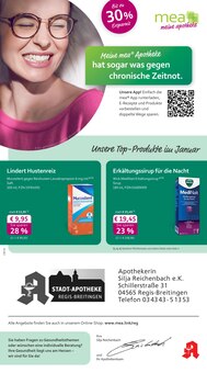 Aktueller mea - meine apotheke Prospekt (Regis-Breitingen, 4 Seiten zum blättern mea - meine apotheke Prospekt Unsere Januar-Angebote mit 4 Seiten
