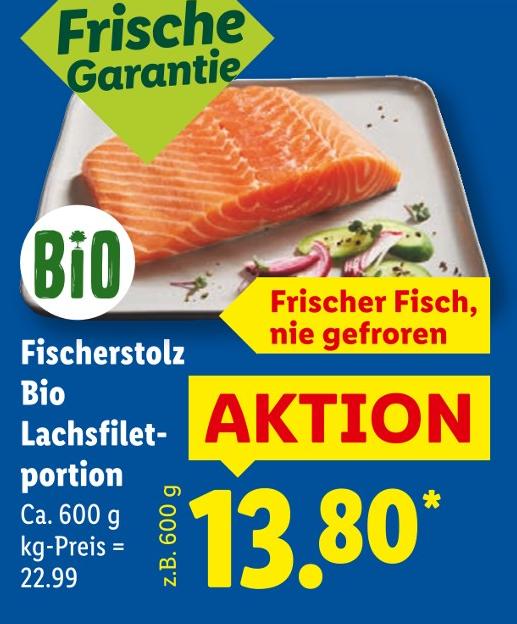 Bio Lachsfiletportion