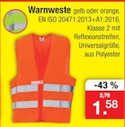 Warnweste gelb oder orange im Angebot bei Zimmermann in Bremen Warnweste gelb oder orange Angebote bei Zimmermann Bremen für 1,58 €