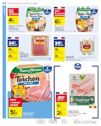 Offre Rôti de porc cuit dans le catalogue Carrefour du moment à la page 44