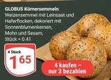 GLOBUS - Körnersemmeln Angebot im Prospekt Körnersemmeln bei GLOBUS im Prospekt "" für 0,41 €