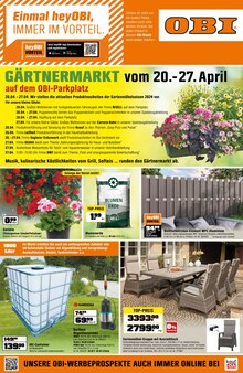 OBI Prospekt Gärtnermarkt mit  Seiten in Schimberg und Umgebung