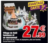 Village de Noël lumineux et en mouvement dans le catalogue Bazarland