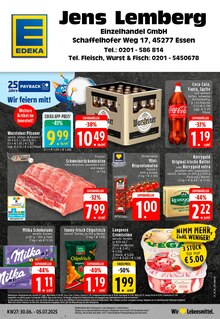 EDEKA Prospekt der Woche "Aktuelle Angebote" Seite 1, 30.06.2025 bis 05.07.2025 für Essen Aktueller EDEKA Prospekt "Aktuelle Angebote" Seite 1 von 24 Seiten für Essen