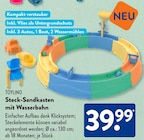 Steck-Sandkasten mit Wasserbahn von Toylino im aktuellen ALDI SÜD Prospekt für 39,99 €