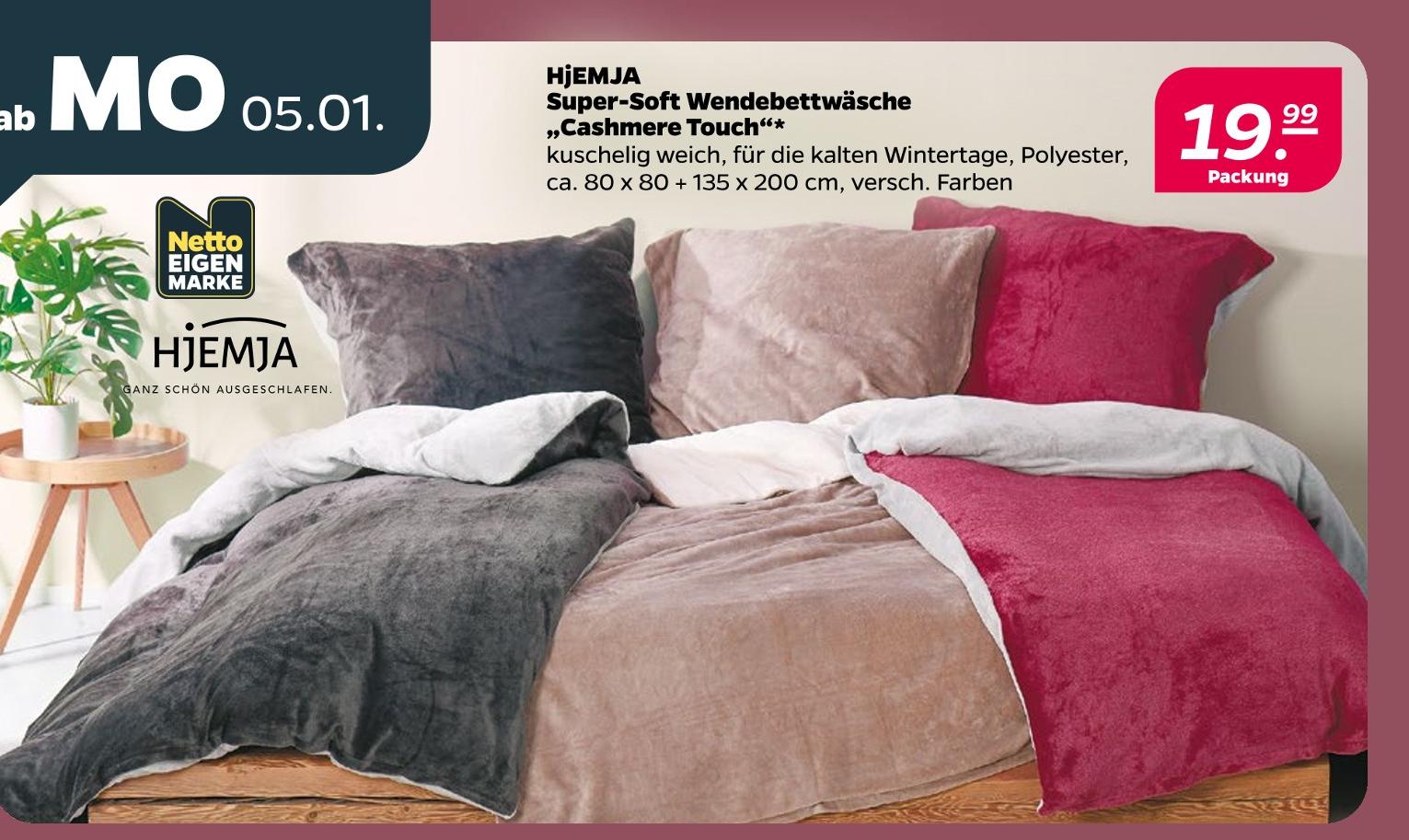 Super-Soft Wendebettwäsche 'Cashmere Touch'