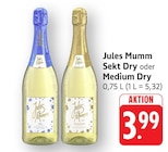 Sekt Dry Angebote von Jules Mumm bei EDEKA Saarbrücken für 3,99 €
