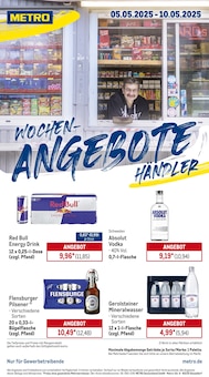Mineralwasser Angebot im aktuellen Metro Prospekt auf Seite 1