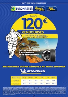 Catalogue Euromaster de la semaine 30, "EUROMASTER", page 2, 20/07/2026 - 02/08/2026 Prospectus Euromaster en cours, "EUROMASTER", page 2 sur 10
