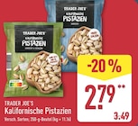 Kalifornische Pistazien von Trader Joe's für 2,79 € bei ALDI Nord im Angebot Kalifornische Pistazien von Trader Joe's im aktuellen ALDI Nord Prospekt