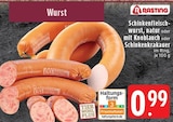 Schinkenfleischwurst natur im Angebot bei EDEKA in Mönchengladbach Schinkenfleischwurst natur Angebote von Rasting bei EDEKA Mönchengladbach für 0,99 €