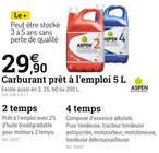 Espace Emeraude Branges - Promo Carburant prêt à l'emploi 5 L Promo Carburant prêt à l'emploi 5 L à 29,90 € dans le catalogue Espace Emeraude à Branges