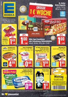 Aktueller EDEKA Frischemarkt Prospekt "Top Angebote" Seite 1 von 24 Seiten für Eldena